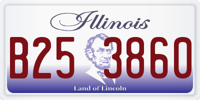 IL license plate B253860