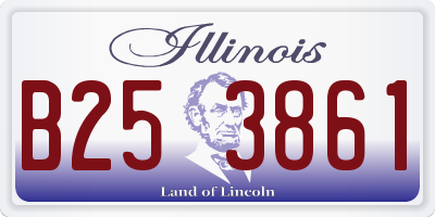 IL license plate B253861