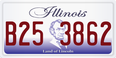 IL license plate B253862