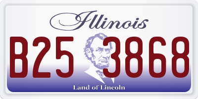 IL license plate B253868
