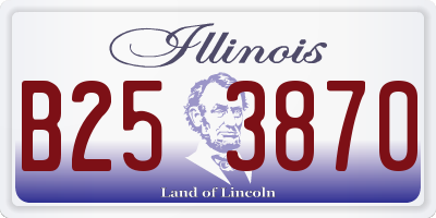 IL license plate B253870