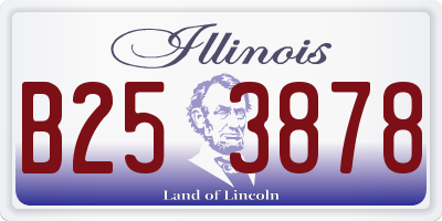 IL license plate B253878