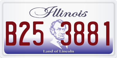 IL license plate B253881