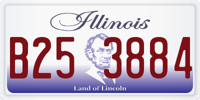 IL license plate B253884