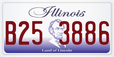 IL license plate B253886