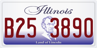 IL license plate B253890