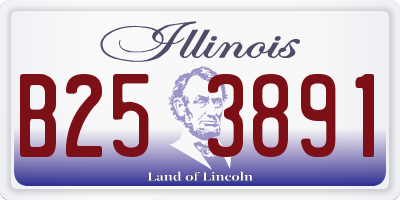 IL license plate B253891