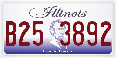 IL license plate B253892