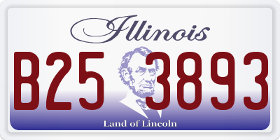 IL license plate B253893