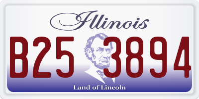 IL license plate B253894