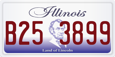 IL license plate B253899