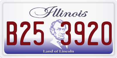 IL license plate B253920