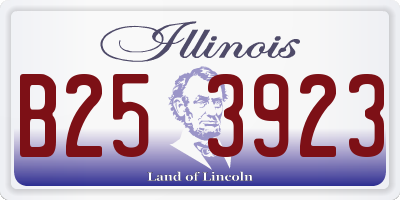 IL license plate B253923