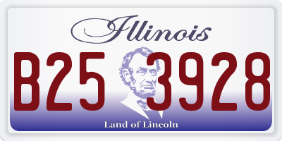 IL license plate B253928