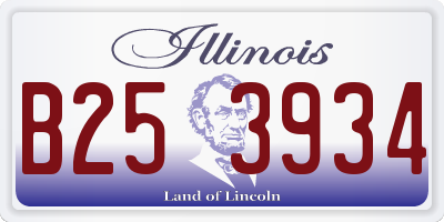 IL license plate B253934