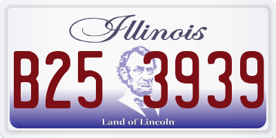 IL license plate B253939