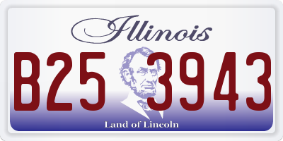 IL license plate B253943
