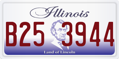 IL license plate B253944