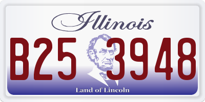 IL license plate B253948