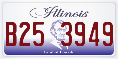 IL license plate B253949