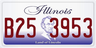 IL license plate B253953