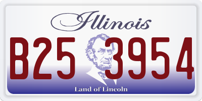 IL license plate B253954