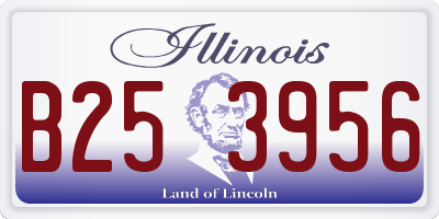 IL license plate B253956