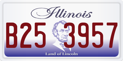 IL license plate B253957