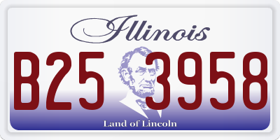 IL license plate B253958