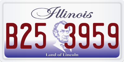 IL license plate B253959