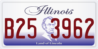IL license plate B253962