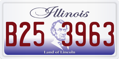 IL license plate B253963