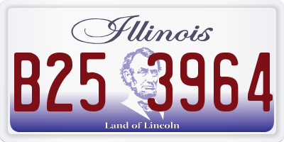 IL license plate B253964