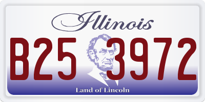 IL license plate B253972