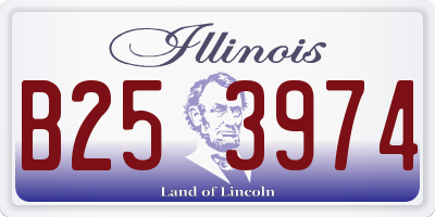 IL license plate B253974