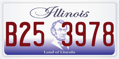 IL license plate B253978