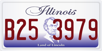 IL license plate B253979