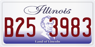 IL license plate B253983