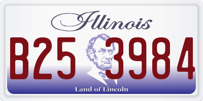 IL license plate B253984