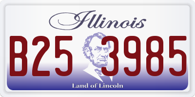 IL license plate B253985