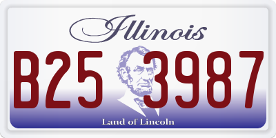 IL license plate B253987
