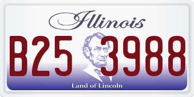 IL license plate B253988