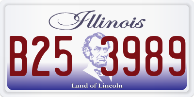 IL license plate B253989