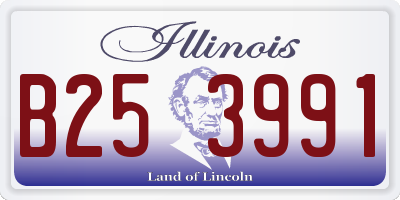 IL license plate B253991