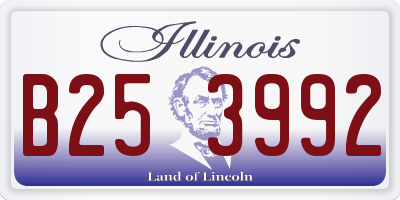 IL license plate B253992