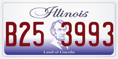 IL license plate B253993