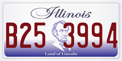 IL license plate B253994