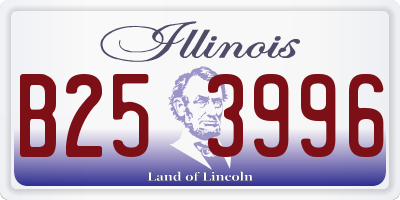 IL license plate B253996