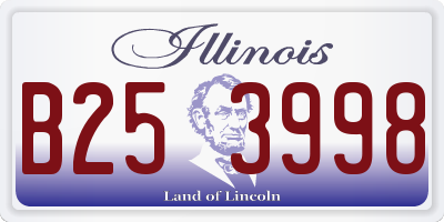 IL license plate B253998