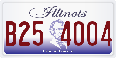 IL license plate B254004